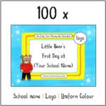 100 Personalised First Day at School Books